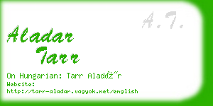 aladar tarr business card